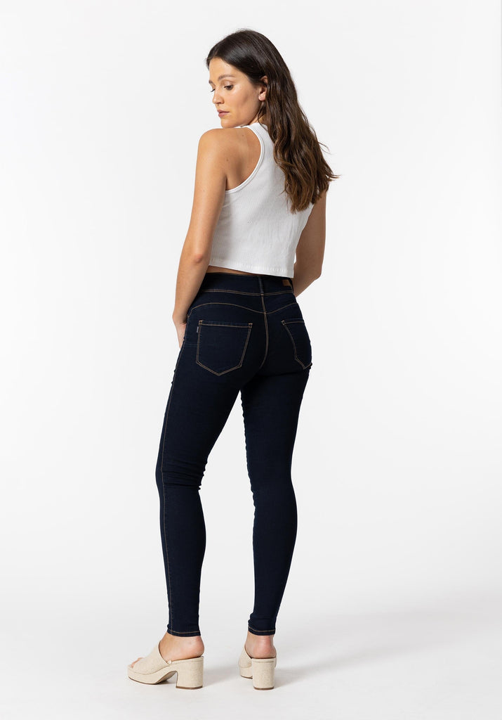 Navy Skinny Jean Trousers & Skirts Elmay Boutique 