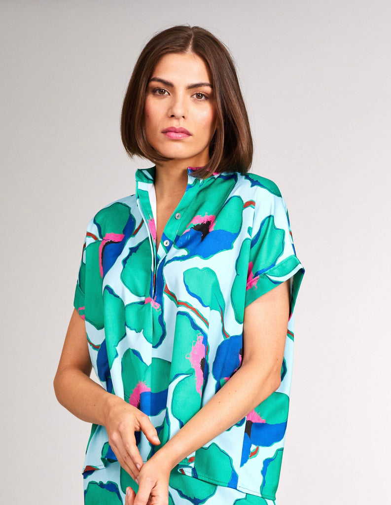 Peruzzi Floral Shirt Tops & knitwear Elmay Boutique 