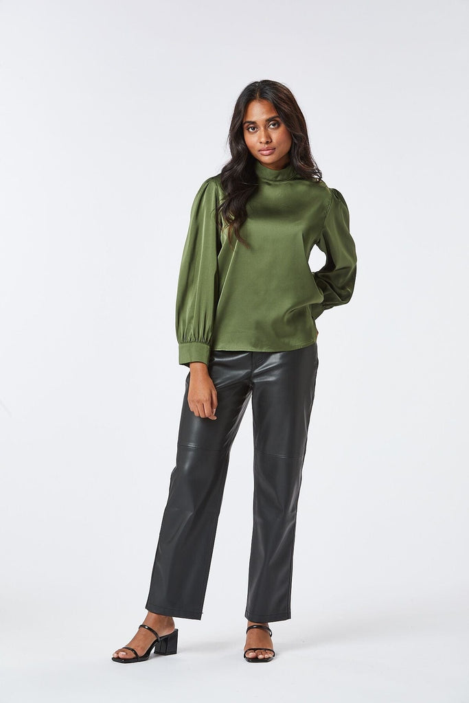 Green & Gold Button Top Tops & knitwear Elmay Boutique 