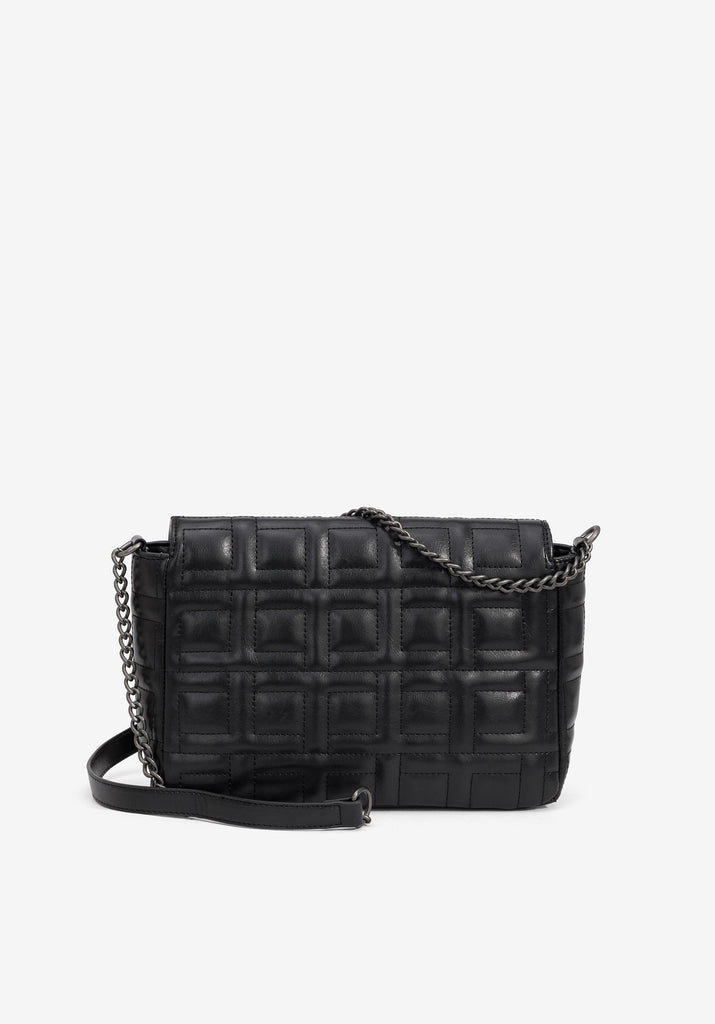 Quilted Black Shoulder Bag Accessories Elmay Boutique 