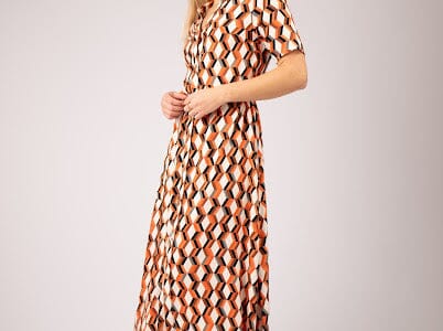 70’s Print Dress Dresses Elmay Boutique 