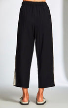 Black & Beige Side Stripe Trouser Trousers & Skirts Elmay Boutique 