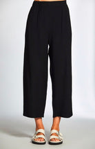 Black & Beige Side Stripe Trouser Trousers & Skirts Elmay Boutique 