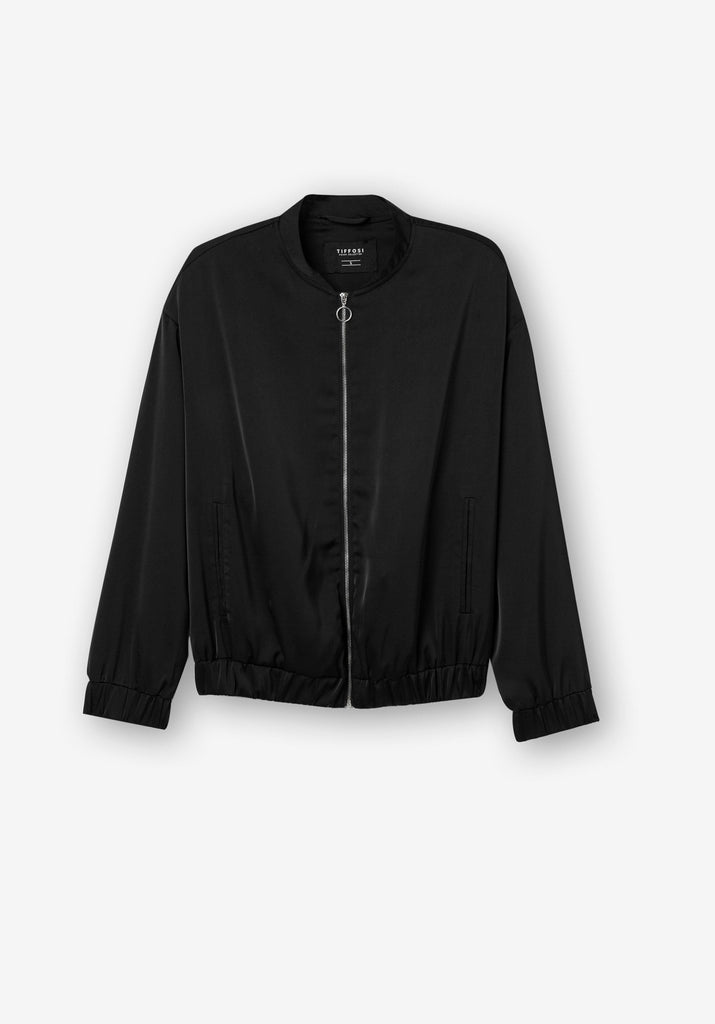 Black Bomber Jacket Coats & Jackets Elmay Boutique 