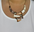 Browns & Cream Necklace Set Accessories Elmay Boutique 