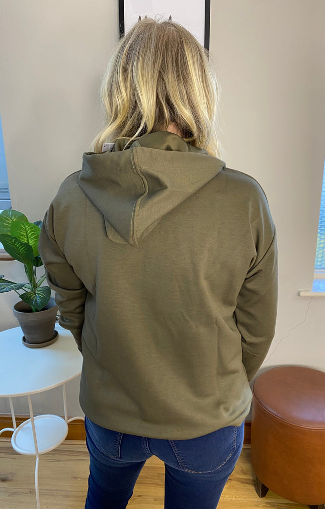 Green Drawstring Hoodie Tops & knitwear Elmay Boutique 