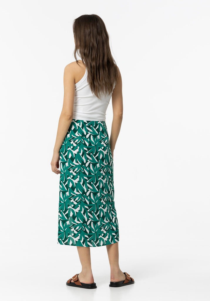Green Summer Print Skirt Trousers & Skirts Elmay Boutique 