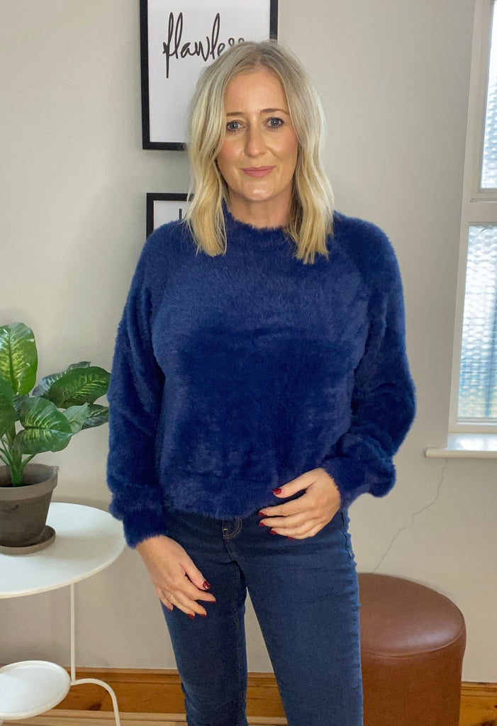 Navy Blue Cozy Jumper Tops & knitwear Elmay Boutique 