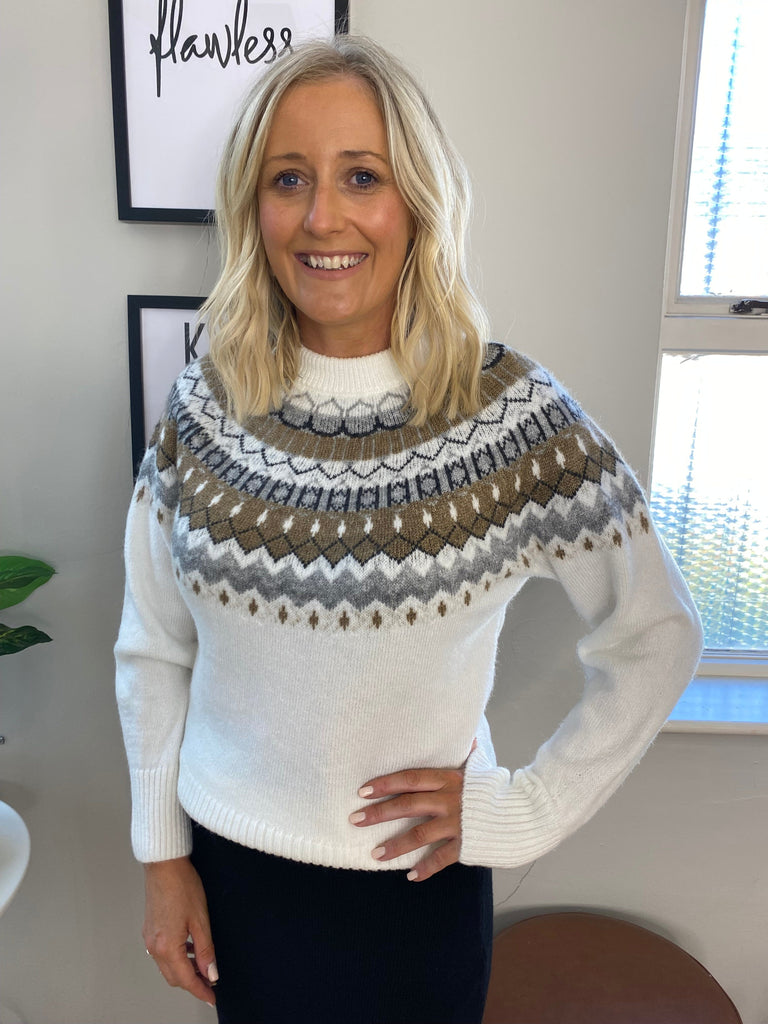 Nordic Style Knit Jumper Tops & knitwear Elmay Boutique 