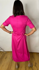 Peruzzi Hot Pink Midi Dress Dresses Elmay Boutique 