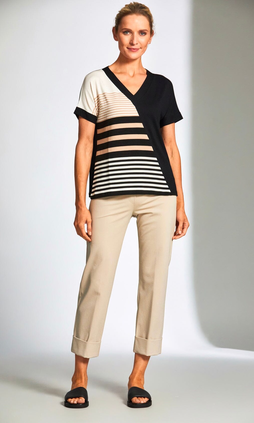 Peruzzi Stripe Top Tops & knitwear Elmay Boutique 