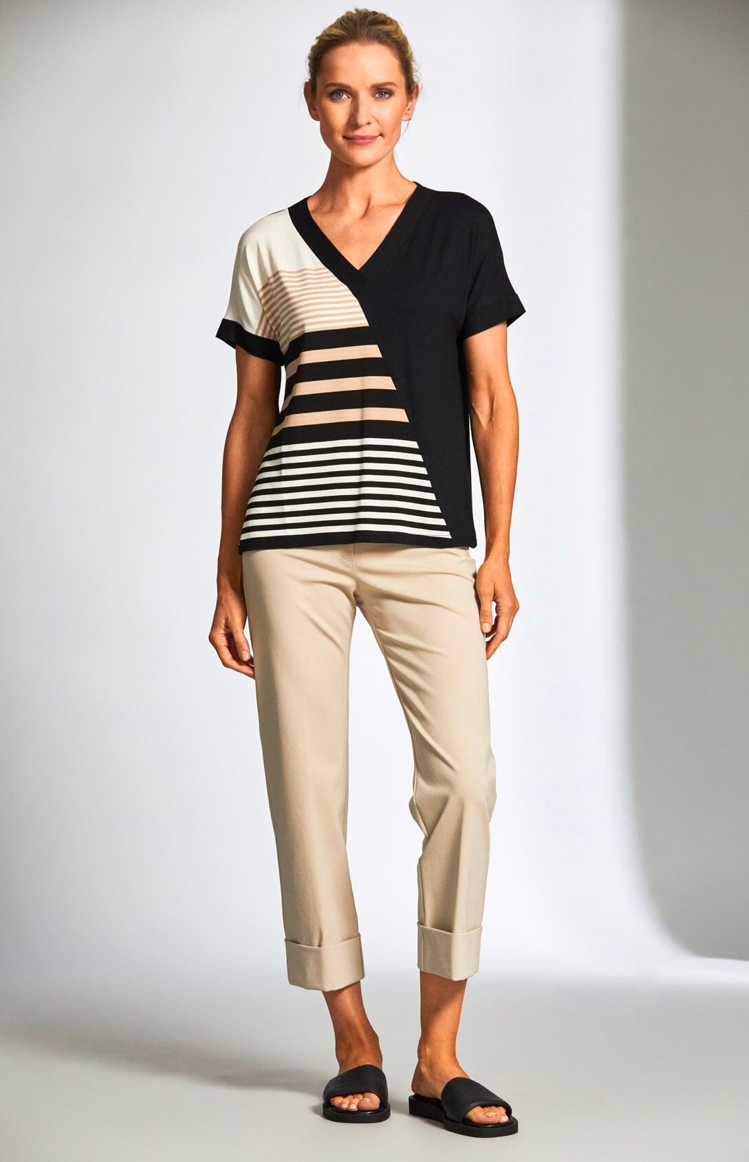 Peruzzi Stripe Top Tops & knitwear Elmay Boutique 