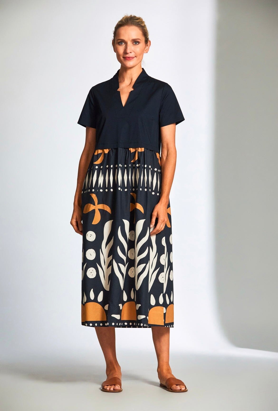 Peruzzi Tribal Print dress Dresses Elmay Boutique 