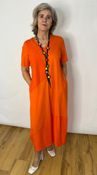 Peruzzi Vibrant Orange Dress Dresses Elmay Boutique 