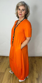 Peruzzi Vibrant Orange Dress Dresses Elmay Boutique 