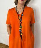 Peruzzi Vibrant Orange Dress Dresses Elmay Boutique 