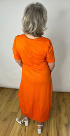 Peruzzi Vibrant Orange Dress Dresses Elmay Boutique 