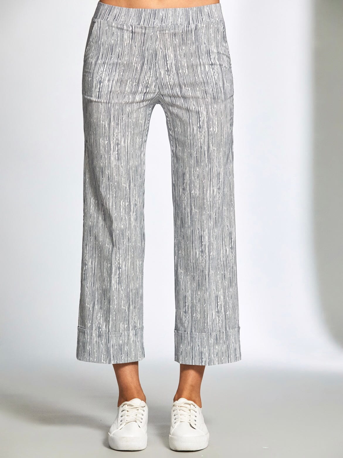 Peruzzi White & Navy Trouser Trousers & Skirts Elmay Boutique 