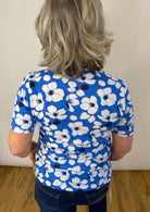 Summer Blue Floral T-Shirt Tops & knitwear Elmay Boutique 