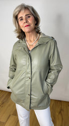 Tiffosi Green Hooded Jacket Coats & Jackets Elmay Boutique 