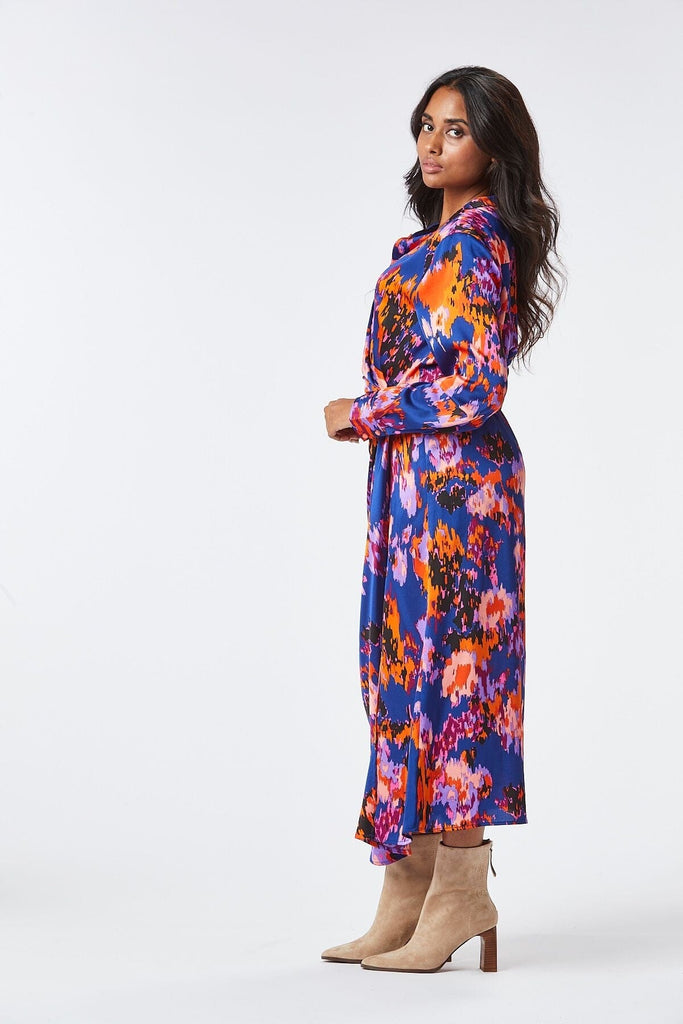 Vibrant Multi Print Dress Dresses Elmay Boutique 